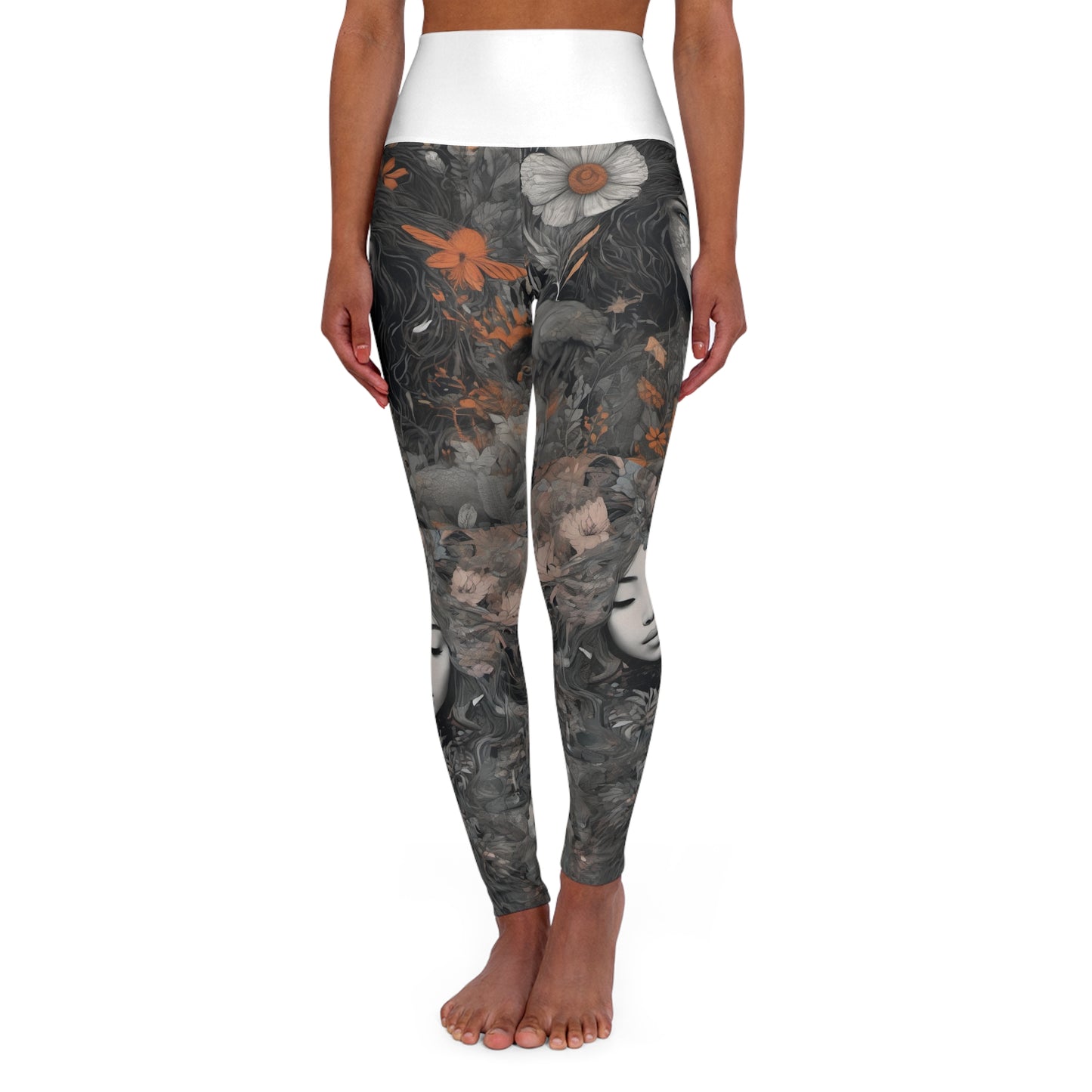 High Waisted Yoga Leggings (AOP)