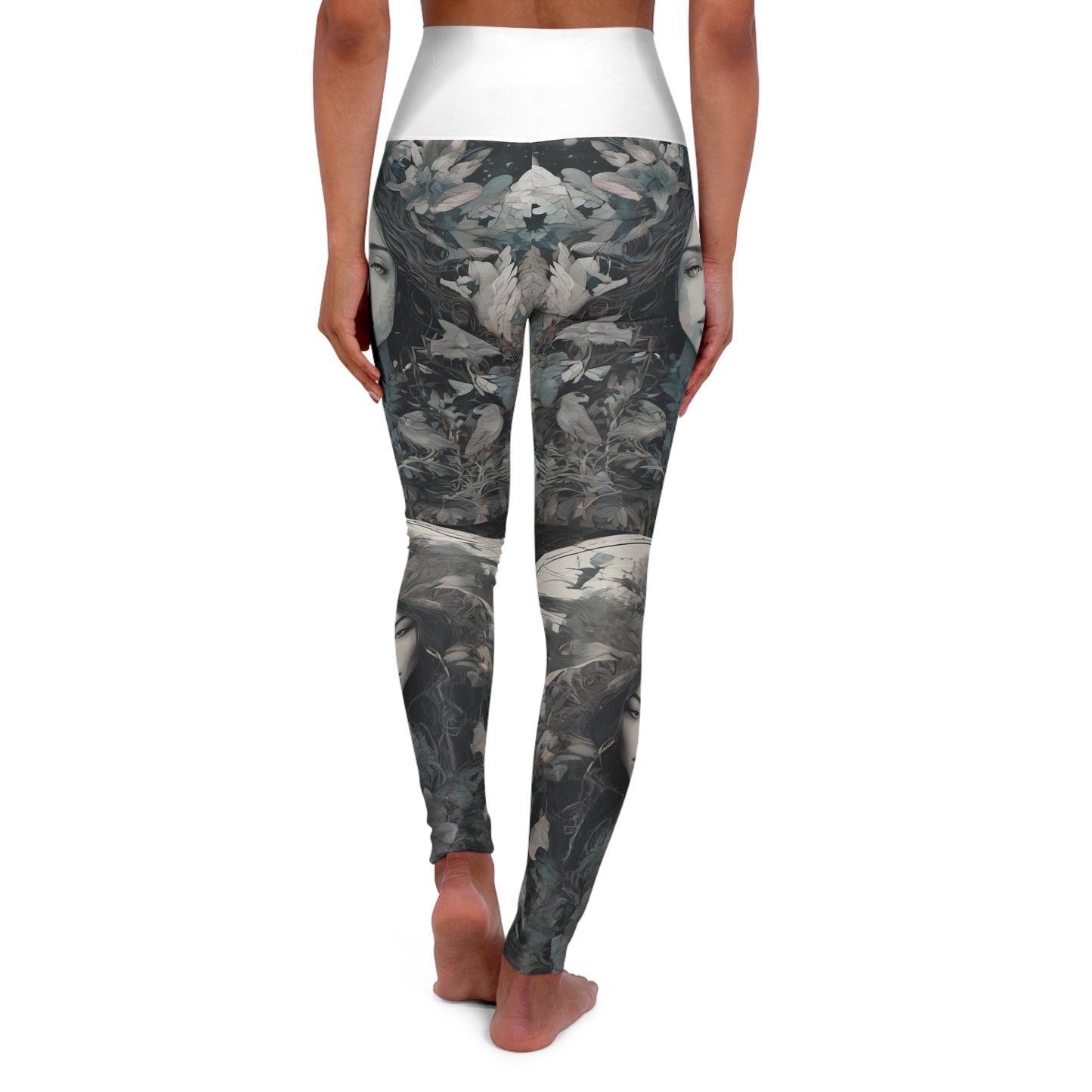 High Waisted Yoga Leggings (AOP)