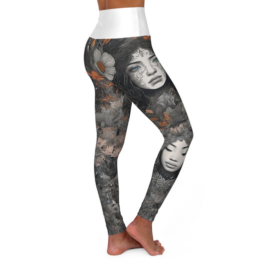 High Waisted Yoga Leggings (AOP)