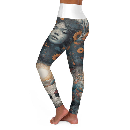 High Waisted Yoga Leggings (AOP)