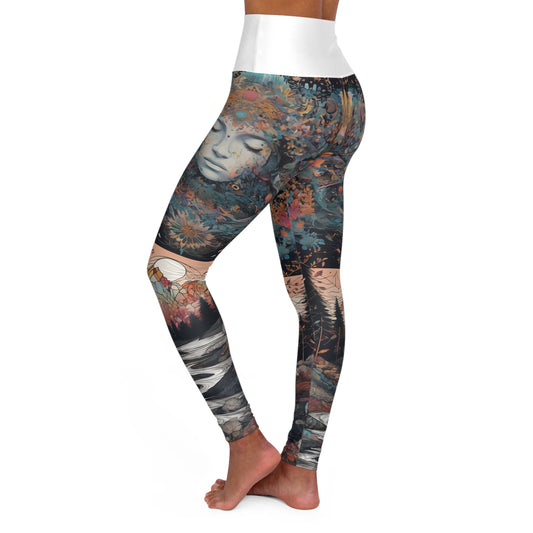 High Waisted Yoga Leggings (AOP)