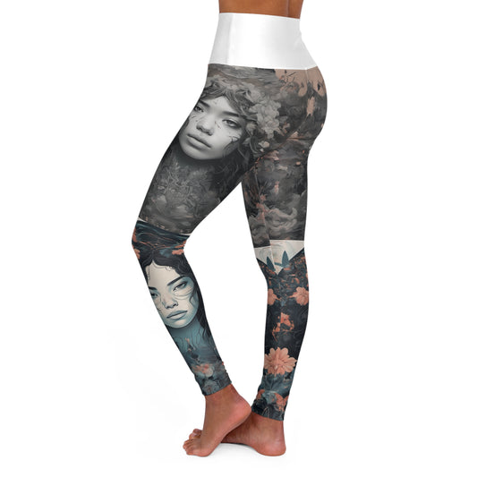 High Waisted Yoga Leggings (AOP)