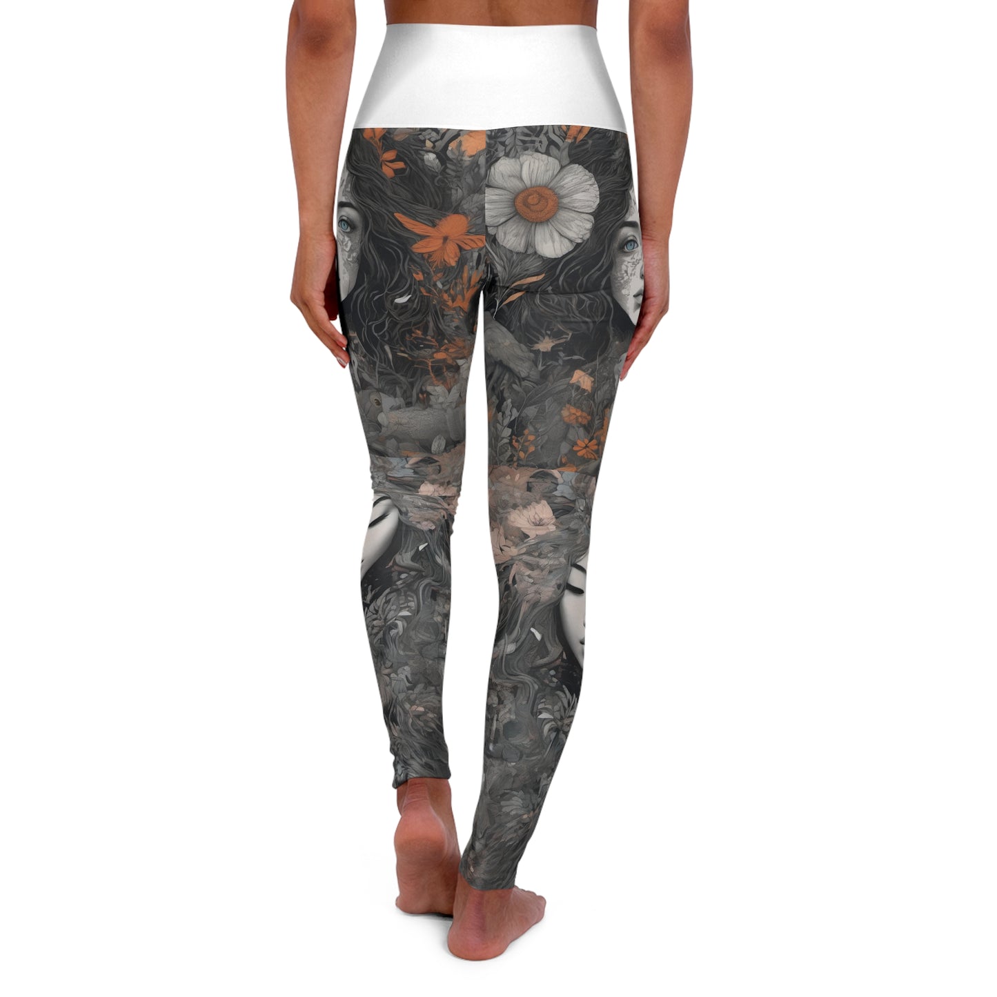 High Waisted Yoga Leggings (AOP)