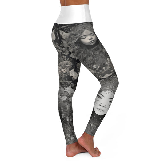 High Waisted Yoga Leggings (AOP)